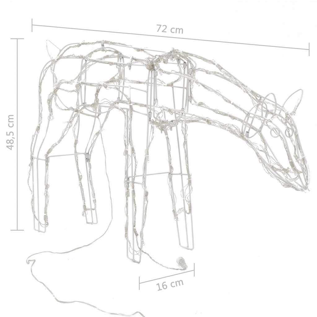 Julelysdekorasjon Reinsdyr 3 Deler 229 Leds