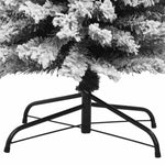 Slankt Kunstig Juletre Med Flokket Snø Grønn 180 Cm Pvc