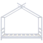Sengeramme For Barn Heltre Furu Hvit 70X140 Cm