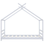 Sengeramme For Barn Heltre Furu Hvit 80X160 Cm