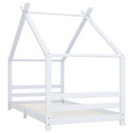 Sengeramme For Barn Heltre Furu Hvit 90X200 Cm