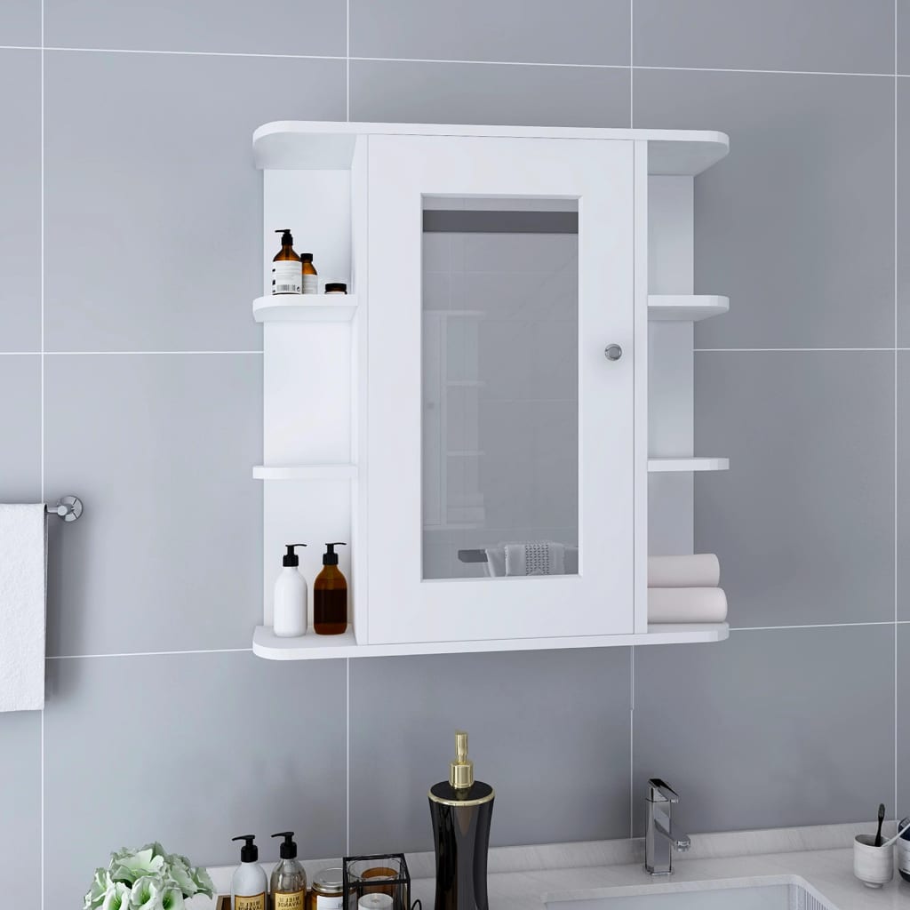 Speilskap Til Baderom Hvit 66X17X63 Cm Mdf