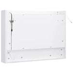 Speilskap Med Led Hvit 80X15X60 Cm Mdf
