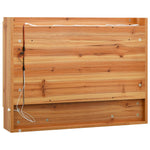 Speilskap Med Led Til Baderom Eik 80X15X60 Cm Mdf
