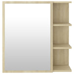 Speilskap Til Baderom Sonoma Eik 62,5X20,5X64 Cm Konstruert Tre