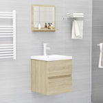 Baderomsspeil Sonoma Eik 40X10,5X37 Cm Konstruert Tre