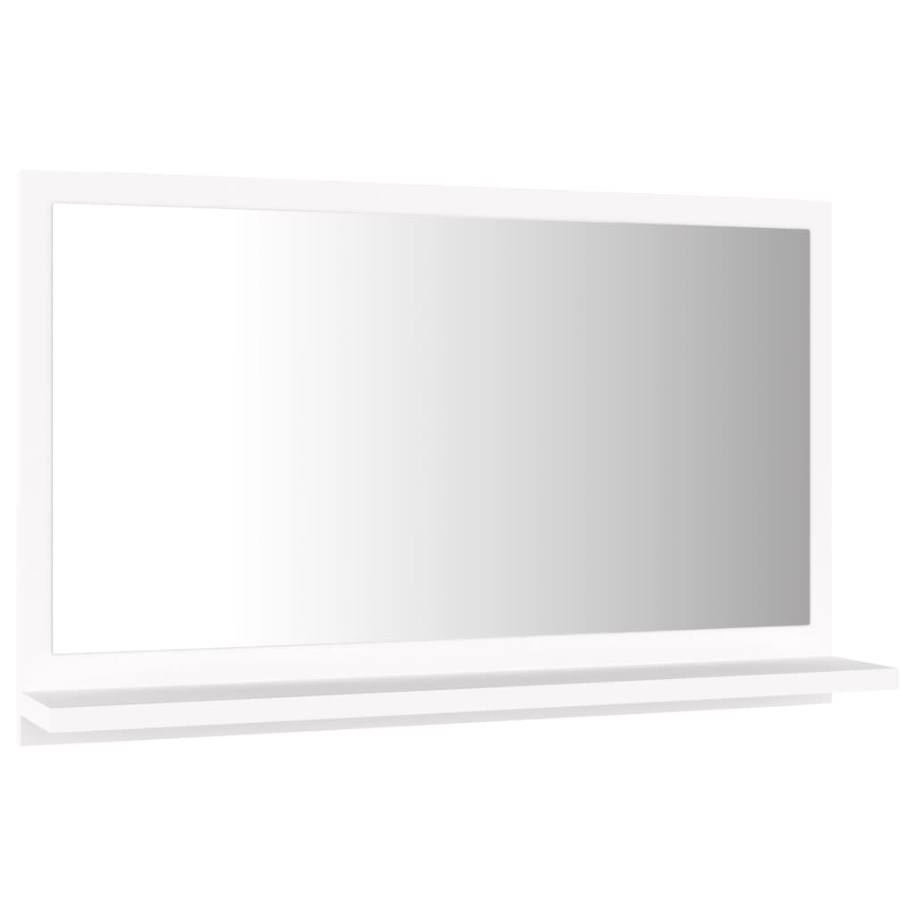 Baderomsspeil Hvit 60X10,5X37 Cm Konstruert Tre