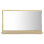 Baderomsspeil Sonoma Eik 60X10,5X37 Cm Konstruert Tre