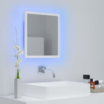 Baderomsspeil Led Hvit 40X8,5X37 Cm Akryl