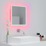 Baderomsspeil Led Hvit 40X8,5X37 Cm Akryl