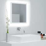 Baderomsspeil Led Hvit 40X8,5X37 Cm Akryl