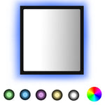 Baderomsspeil Led Svart 40X8,5X37 Cm Akryl