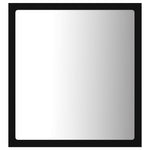 Baderomsspeil Led Svart 40X8,5X37 Cm Akryl