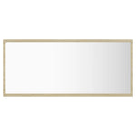Led-Badespeil Sonoma Eik 90X8,5X37 Cm Akryl