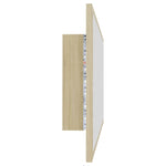 Led-Badespeil Sonoma Eik 90X8,5X37 Cm Akryl
