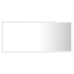 Led-Badespeil Høyglans Hvit 90X8,5X37 Cm Akryl