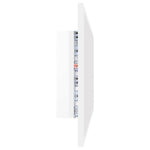 Led-Badespeil Høyglans Hvit 90X8,5X37 Cm Akryl
