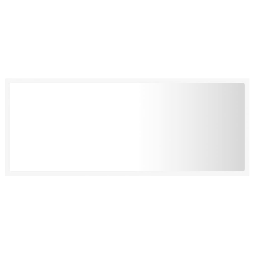 Led-Badespeil Hvit 100X8,5X37 Cm Akryl
