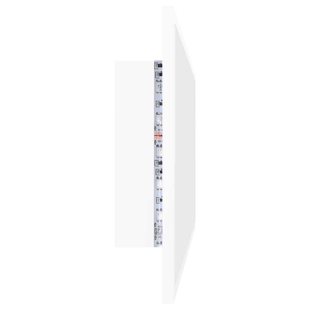 Led-Badespeil Hvit 100X8,5X37 Cm Akryl