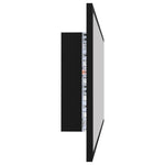 Led-Badespeil Svart 100X8,5X37 Cm Akryl