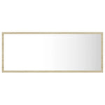 Led-Badespeil Sonoma Eik 100X8,5X37 Cm Akryl