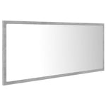 Led-Badespeil Betonggrå 100X8,5X37 Cm Akryl