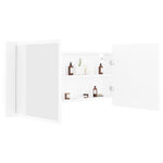 Led-Speilskap Til Baderom Hvit 100X12X45 Cm Akryl