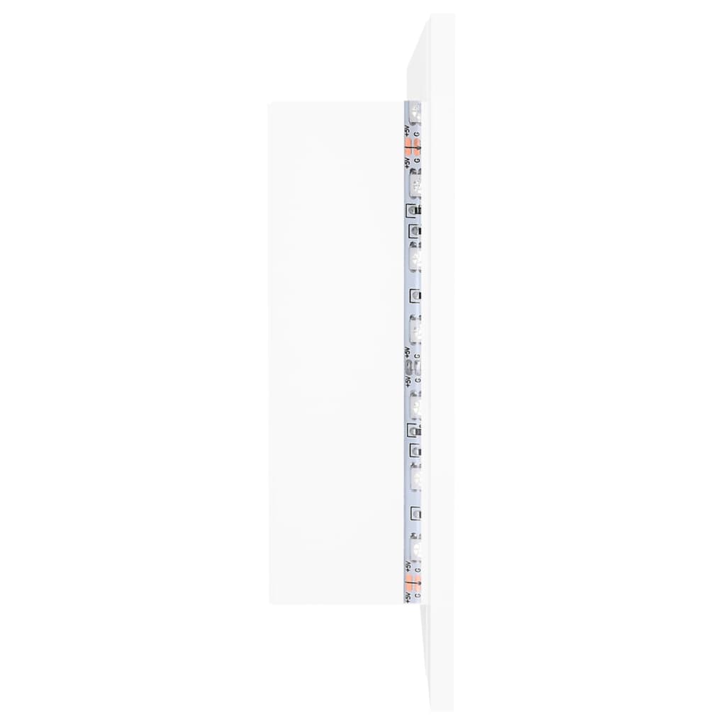 Led-Speilskap Til Baderom Hvit 100X12X45 Cm Akryl