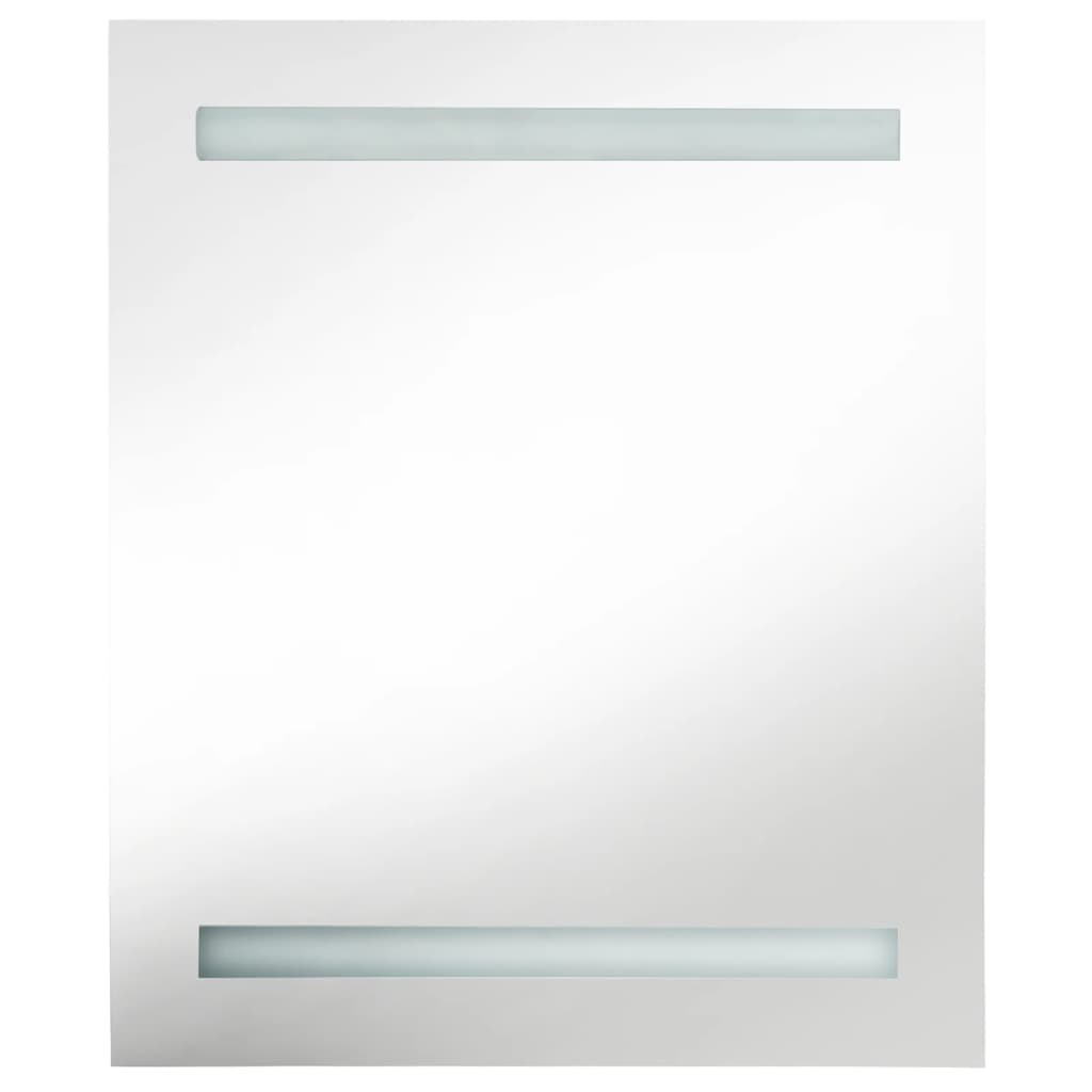 Led-Speilskap Til Bad Grå 50X14X60 Cm
