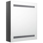 Led-Speilskap Til Bad Blank Grå 50X14X60 Cm