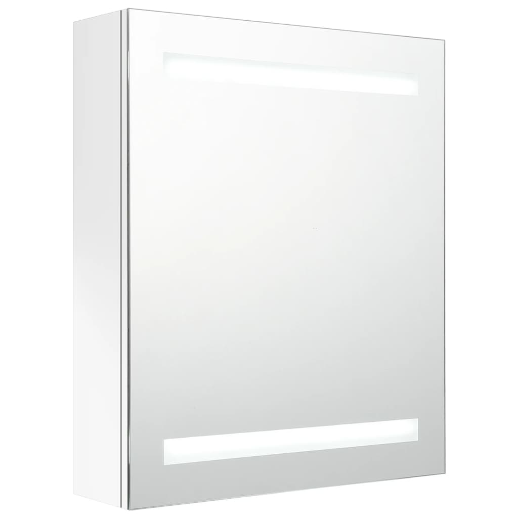 Led-Speilskap Til Bad Blank Hvit 50X14X60 Cm