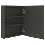 Led-Speilskap Til Bad Antrasitt 50X14X60 Cm
