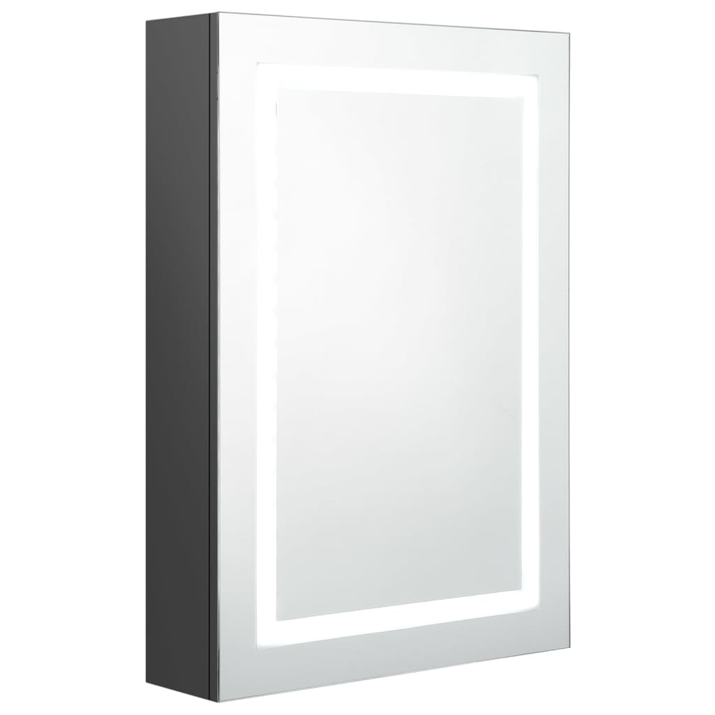Led-Speilskap Til Bad Grå 50X13X70 Cm