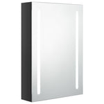 Led-Speilskap Til Bad Blank Svart 50X13X70 Cm