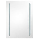 Led-Speilskap Til Bad Blank Hvit 50X13X70 Cm