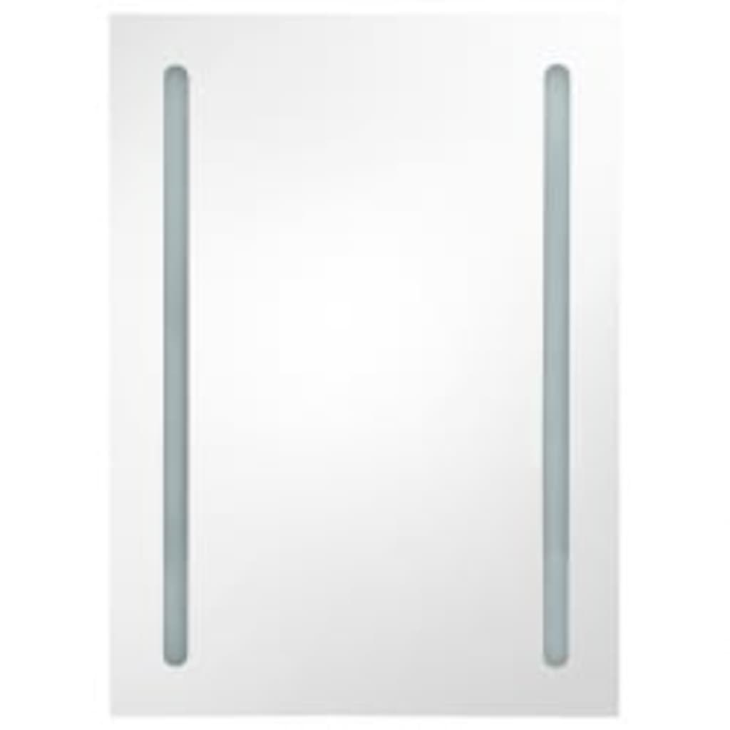 Led-Speilskap Til Bad Blank Hvit 50X13X70 Cm