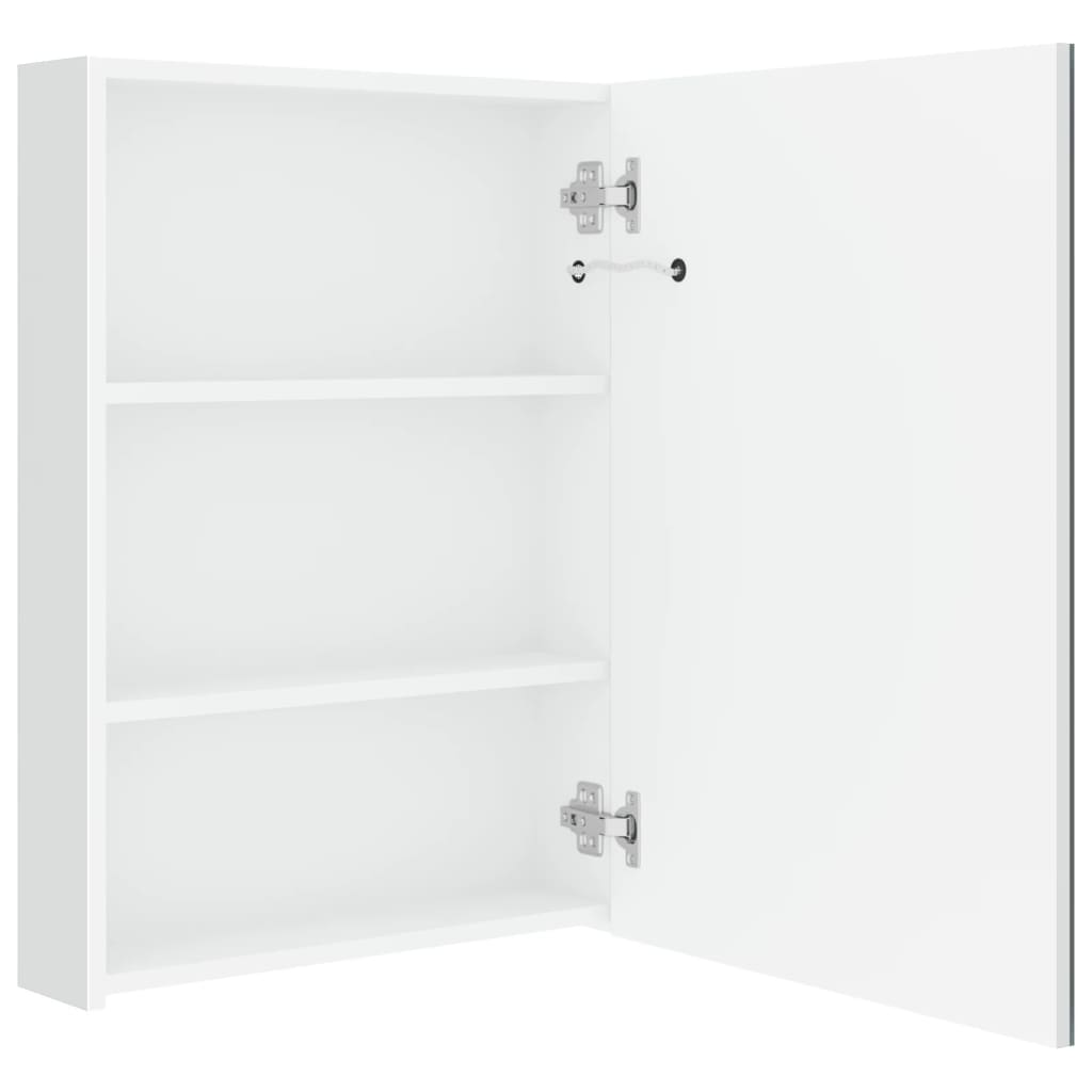 Led-Speilskap Til Bad Blank Hvit 50X13X70 Cm