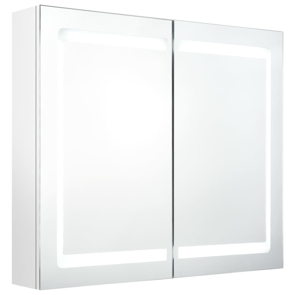 Led-Speilskap Til Bad Blank Hvit 80X12X68 Cm