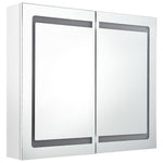 Led-Speilskap Til Bad Blank Hvit 80X12X68 Cm