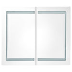 Led-Speilskap Til Bad Blank Hvit 80X12X68 Cm