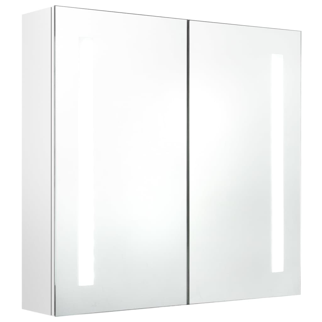 Led-Speilskap Til Bad Blank Hvit 62X14X60 Cm