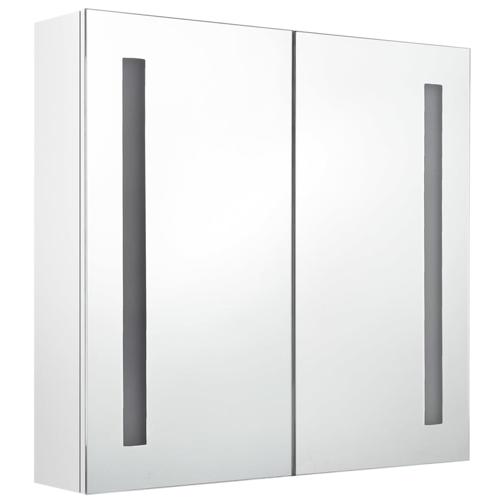 Led-Speilskap Til Bad Blank Hvit 62X14X60 Cm