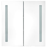 Led-Speilskap Til Bad Blank Hvit 62X14X60 Cm