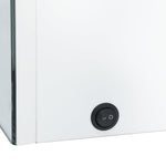 Led-Speilskap Til Bad Blank Hvit 62X14X60 Cm