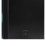 Led-Speilskap Til Bad 89X14X62 Cm Skinnende Svart
