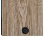 Led-Speilskap Til Bad 89X14X62 Cm Eik