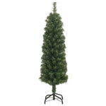 Slankt Kunstig Juletre Med Stativ Grønn 120 Cm Pvc