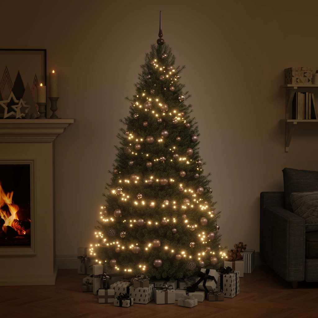 Julekulesett 120 Deler Med Topp Og 300 Led Rosa Gull