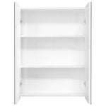Speilskap Til Bad 60X15X75 Cm Mdf Skinnende Hvit