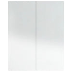 Speilskap Til Bad 60X15X75 Cm Mdf Skinnende Hvit